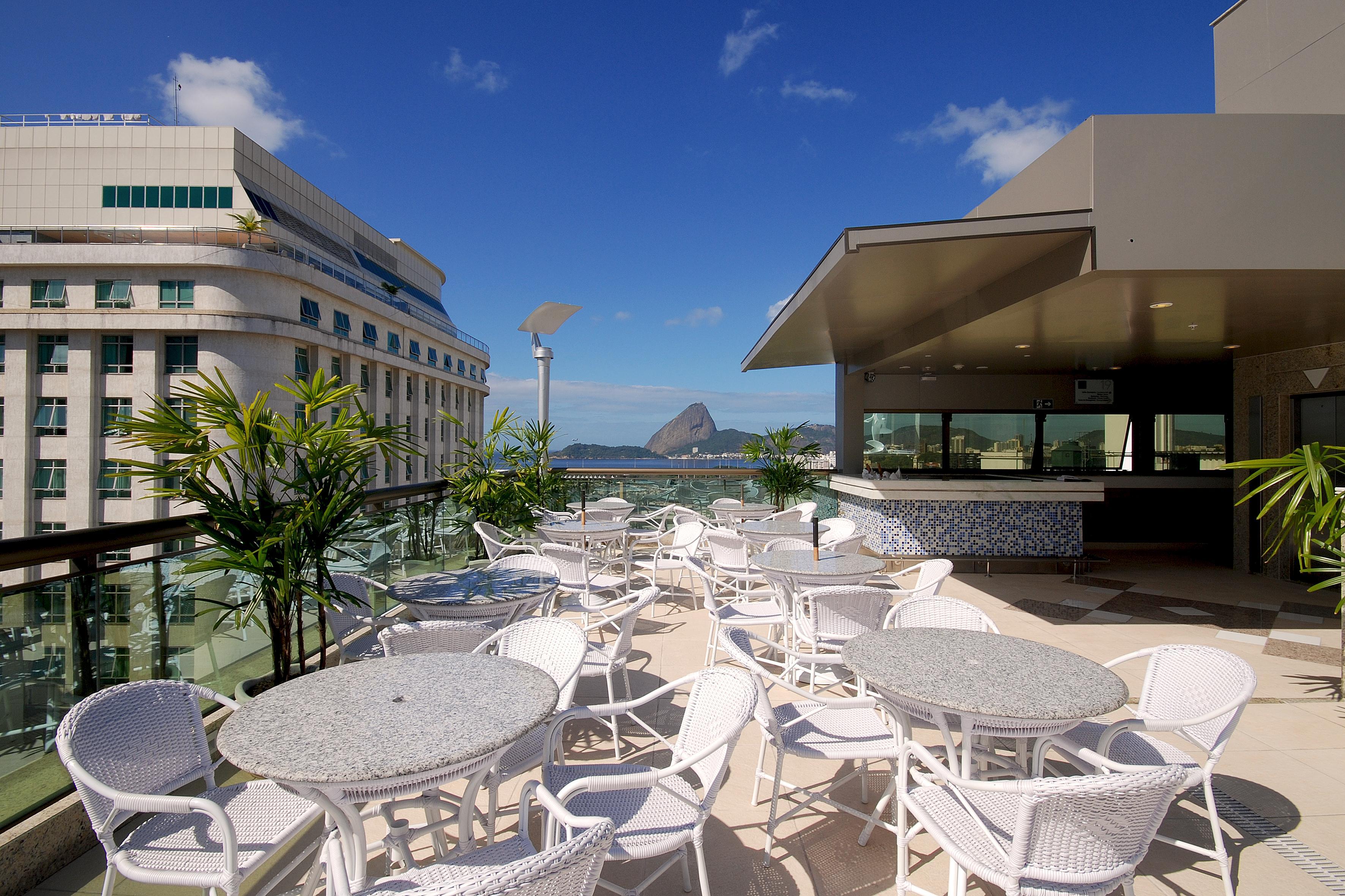 Hotel Atlantico Business Centro Рио де Жанейро Екстериор снимка Rooftop terrace of a hotel in Rio de Janeiro